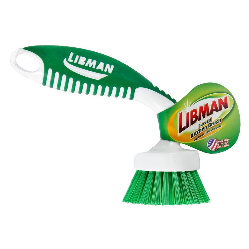 Libman 2 in. W Hard Bristle 4 in. Plastic/Rubber Handle Kitchen Brush, 3 of 5