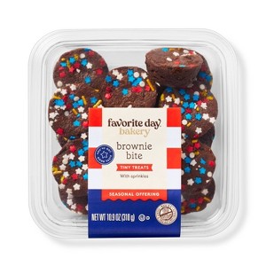 Patriotic Sprinkle Brownie Bites - 10.9oz/16ct - Favorite Day™ - 1 of 3