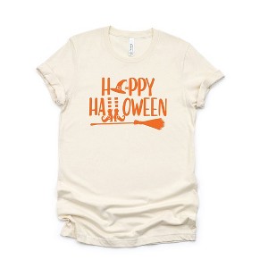 Simply Sage Market Women's Happy Halloween Short Sleeve Graphic Tee - 1 of 2