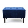 Syemin Ottomans and Benches Modern Storage Ottoman, Multi-Functional Footrest Seat, Upholstered Ottoman with Storage, Blue, 25.5"*20.5"*16.75" - 2 of 4