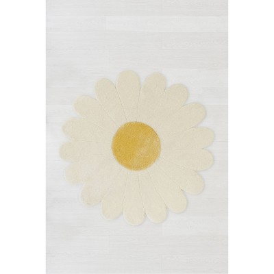 3'x3' Daisy Flower Kids' Rug - Nico & Yeye