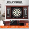 VEVOR Dartboard and Cabinet Set, Ready-to-Play Bundle Official Size Dartboard Cabinet Set, Steel Tip Dart Cabinet, Brown - 3 of 4