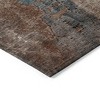 HomeRoots 9' X 12' Rust And Teal Blue Abstract Washable Indoor Outdoor Area Rug - 4 of 4