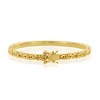 Bella Silver Sterling Silver Byzantine Design Bangle - Gold Plated - Gold - 2 of 3