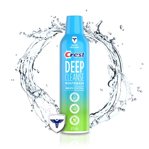 Crest Deep Cleanse Breath Control Mouthwash - Fresh Mint - 475mL - image 1 of 4