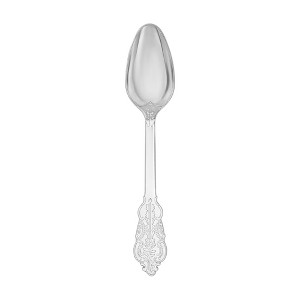 Smarty Had A Party Shiny Baroque Silver Plastic Spoons - 600 pcs - 1 of 4