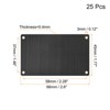 Unique Bargains Stainless Steel DIY Laser Printing Office Engraving Blank Cards 25 Pcs - 2 of 4