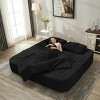 CAVINAS Modern 2-in-1 Foldable Futon Sofa Bed with Plush Blanket/Soft Pillows,Convertible Sleeper Sofa Couch for Living Room,Bedroom - 2 of 4
