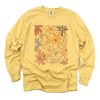 Simply Sage Market Fall Floral Glitter Garment Dyed Long Sleeve - 2 of 4