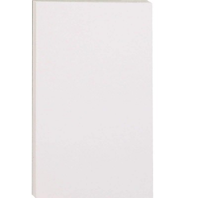 MyOfficeInnovations Message Pads 5" x 8" Unruled White 100 Sh./Pad 12 Pads/PK 163451