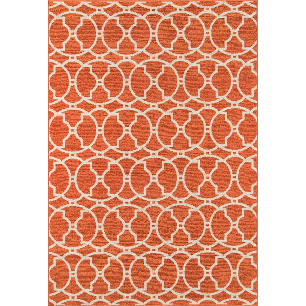 8'6inx13' Indoor/Outdoor Calypso Area Rug Hyper Orange - Momeni