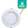 Simply Conserve 8 in. Selectable CCT Canless Integrated LED Retrofit White Recessed Light with Selectable Lumen CEC Compliant (4-Pack) - 2 of 4