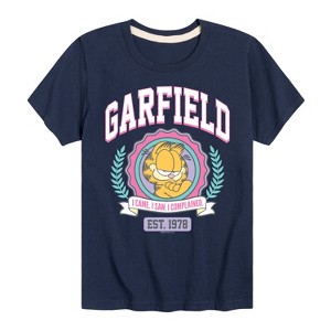 Boys' - Garfield - Collegiate Short Sleeve Graphic T-Shirt - 1 of 4