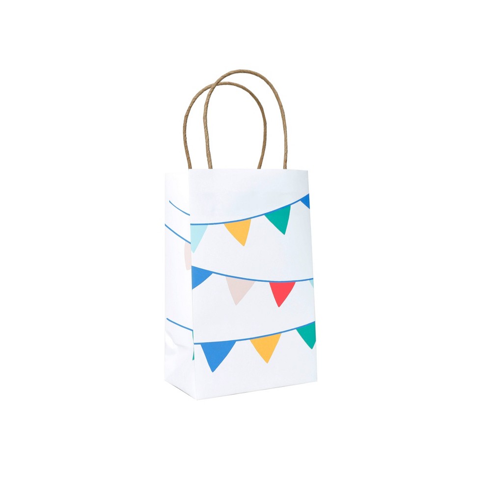 XS BuntingFlag Gift Bag - Spritz™: Colorful, Junior Cub Size, Birthday Party Bag with Handles, FSC Certified