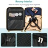 3-Piece Hardside Luggage Set with Triple Telescopic Handles, TSA-Approved Safeguard Locks, Smooth Anti-Pinch Design Travel Suitcase Set 20", 24", 28" - 4 of 4