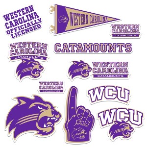 Western Carolina University 9ct Vinyl Large Deluxe Stickers Variety Pack - 1 of 4