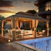 EROMMY 18 Ft. W X 12 Ft. D Aluminum Patio Gazebo - 2 of 4