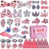 Fun Little Toys 37 PCS Pink Bunny Box with Hair Accessories - 2 of 4