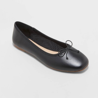 Womens black deals flat ballet shoes