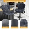 BABYYER Modern Bar Stools Set of 2, with Back and Footrest, Adjustable Swivel Barstools, for Kitchen Island - 4 of 4