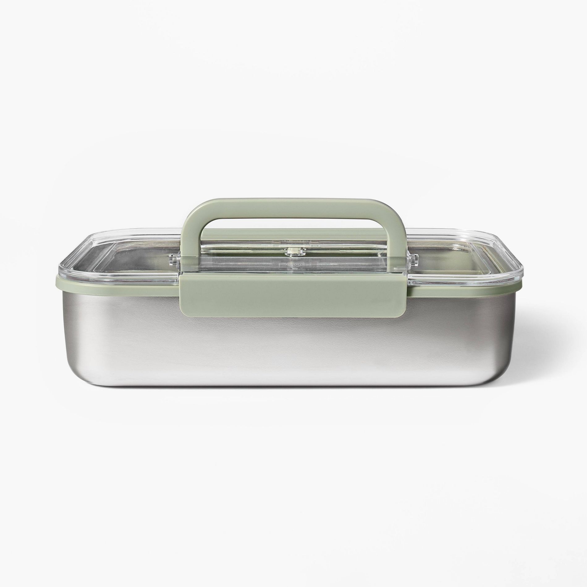 Large Stainless Steel Snacklebox Silver - Figmint™