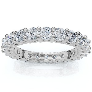 Pompeii3 2 3/8ct Diamond Eternity Ring 14k White Gold - 1 of 4