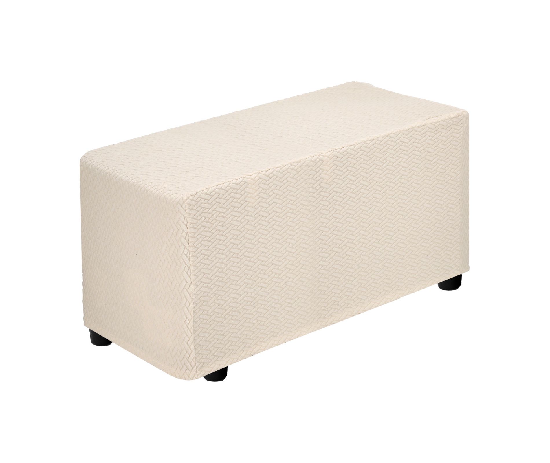 Unique Bargains Living Room Twill Stretch Protective Rectangle Silpcover 33"-40" Beige