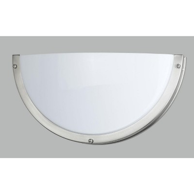 Cal Lighting LA-170-BS 2X26W PLC Wall LAMP, Brushed Steel, 10.4x19.6x18.3