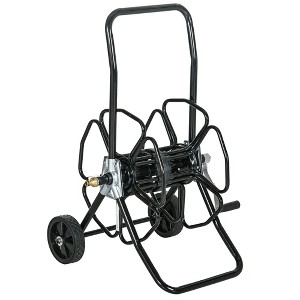 Outsunny Water Hose Reel Cart with Wheels Hold Up to 98' of 5/8" Hose - 1 of 4
