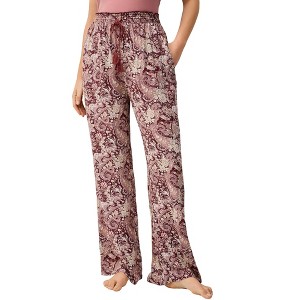 ellos Wide-Leg Sleep Pant With Tassel Drawstring - 1 of 4