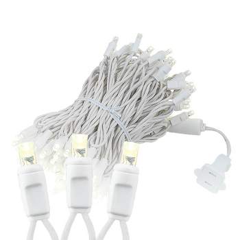 Novelty Lights LED Christmas String Lights Light Set 100 Mini Bulbs  (white Wire, 34 Feet)