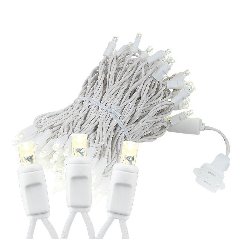 Novelty Lights LED Christmas String Lights Light Set 100 Mini Bulbs  (white Wire, 34 Feet), 1 of 10