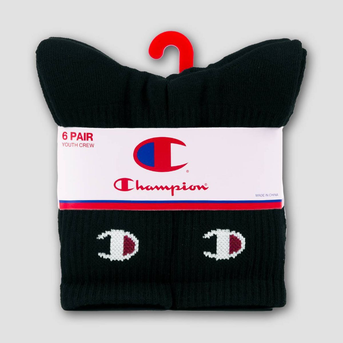 Champion Boys' 6pk Crew Socks - thumbnail 2