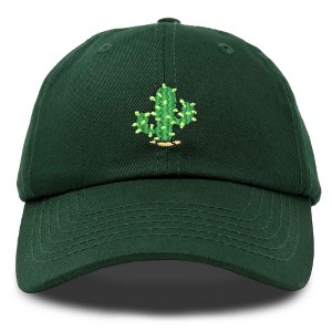 Dalix Cactus Embroidered Cap Cotton Succulent Baseball Hat Plant Adjustable Womens - 1 of 4