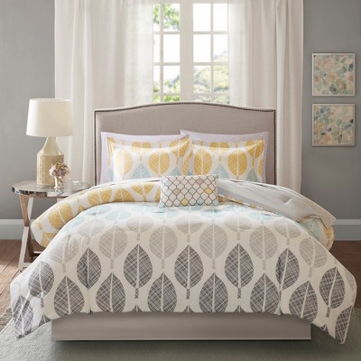 9Pcs Comforter Set, Solid Bedding Set, Cotton Bed Comforter
