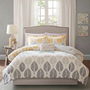 9Pcs Comforter Set, Solid Bedding Set, Cotton Bed Comforter - 1 of 4