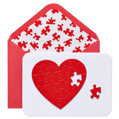 Valentine's Day Card Heart Puzzle - PAPYRUS