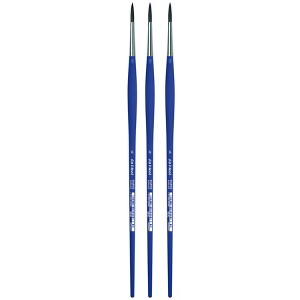 da Vinci FORTE-Acrylics Student Brush, Synthetic, Acrylic & Oil, Round, Series 8630, Size 6, Pack of 3 - 1 of 3