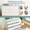 TiramisuBest Modern 6-Drawer Storage Cabinet with Adjustable Shelves,Rustic Farmhouse Sideboard for Living Room, Dining Room & Bedroom - 4 of 4