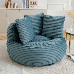 KTMBDW Bean Bag Chair,Stuffed Bean Bag Sofa with Filler Bean Bag Chair for Boys and Girls,Lazy Sofa Floor Chair for Reading,Corduroy Fabric - 1 of 4