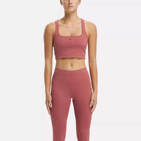 Reebok Yoga Peached Crop Top L Sedona Rose : Target