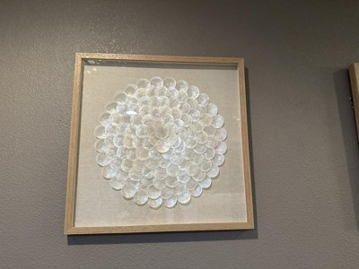Olivia & May Shell Geometric Handmade Overlapping Shells Shadow Box ...
