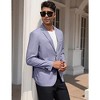 Men's Two - Button Single Blazer, Stylish and Versatile Suit Jacket for Formal and Casual Occasions - 3 of 4
