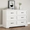 5-Drawer Wooden Dresser, 44" Tall Farmhouse Modern Storage Cabinet, Large Chest of Drawer Organizers, for Living Room, Bedroom, Entryway - 4 of 4