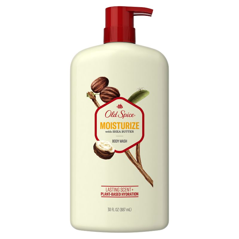 Old Spice Men's Body Wash - Moisturize with Shea Butter, 1 of 13