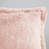 Gracie Mills Susie Solid Shaggy Long Fur Duvet Cover Set - 4 of 4