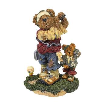 Boyds Bears Resin 5.0 Inch Arnold P Bomber...The Duffer Golf Bearstone Animal Figurines
