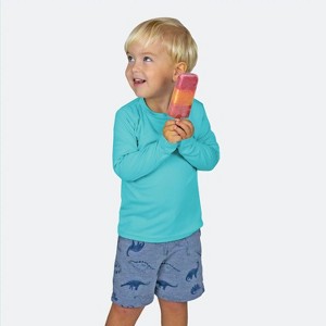 Vapor Apparel UPF 50+ UV Sun Protection Toddler Long Sleeve Rash Guard Swim Shirt - 1 of 3