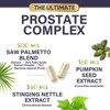 Prostate Health Supplements Complex 3X Formula - Saw Palmetto Blend Stinging Nettle Root & Pumpkin Seed Extract - 60 Capsules By Nature's Nutrition - 3 of 4