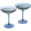 The Wine Savant Cobalt Blue Colored Champagne & Cocktail Glasses, Beautiful Addition to Home Bar with a Unique Style & Decor - 6 pk - 2 of 4